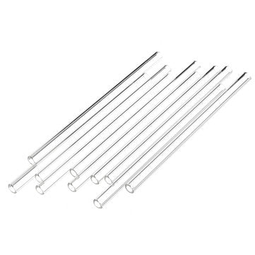 10Pcs Length 150mm OD 7mm 1mm Thick Wall Borosilicate Glass Blowing Tube Lab Tubes