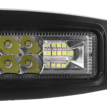 7 Inch Flood Beam LED Work Light Bar Super Slim Flush Mount 10-30V 48W 6000K White For ATV UTV SUV T