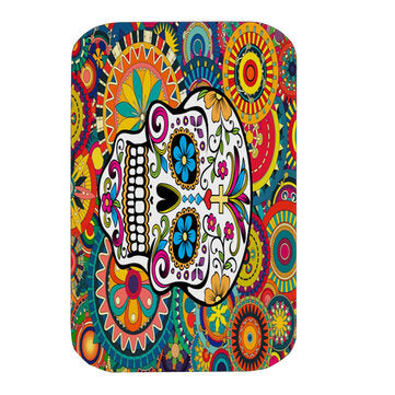 Waterproof Colorful Cross Skull Shower Curtain With Bath Mats Rugs Toilet Co... (MAT PACKAGE: 1*RUG)