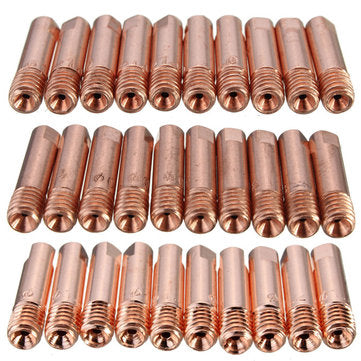 10 Pcs MB-15AK M6 MIG/MAG Welding Torch Contact Tip Gas Nozzle 0.8/1.0/1.2mm (SIZE: 1.2MM)