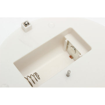 Round White Velvet Top Electric Motorized 360 Rotating Turntable Jewelry Ornament Display Stand