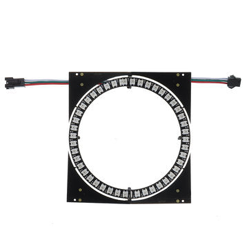 WS2812B 45 Bits 5050 RGB DIY LED Module Strip Ring Lamp Light with Integrated Dri... (COLOR.: BLACK)