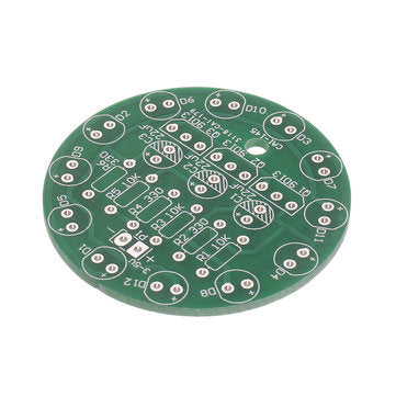 5pcs DIY Yellow LED Round Flash Electronic Production Kit Component Soldering Training Practice Boar