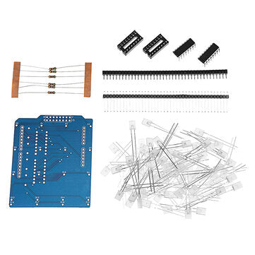 5pcs 4X4X4 Blue LED Light Cube Kit 3D LED DIY Kit For  DIY Kit