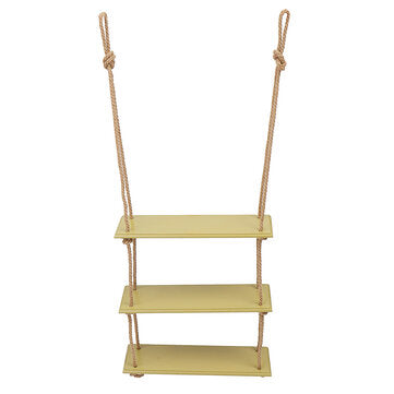 DIY Bedroom Wall Shelf Original Wood Storage Shelf Organization Bookshelf Home D... (COLOR.: YELLOW)