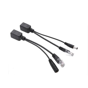 Hiseeu POE Splitter Injector Power 1 Pair RJ45 12-48V IP Camera Supply Module Synthesizer Separator