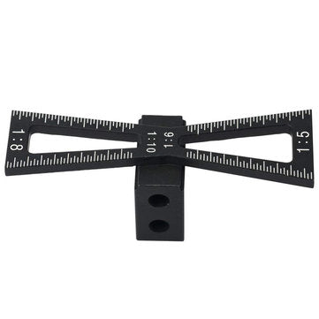 Drillpro Aluminum Alloy Dovetail Marker Jig Woodworking 1:5 1:6 1:8 and 1:10 Slopes Dovetail Marking