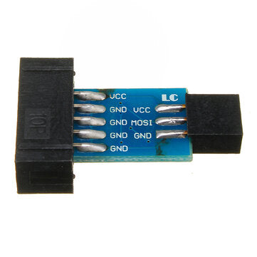 10 Pin To 6 Pin Adapter Board Connector For  ISP Interface Converter AVR AVRISP USBASP STK500 Standa