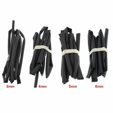 AOQDQDQD 4Pcs DIY 3mm 4mm 5mm 6mm Diameter Assortment Repair Tools Insulated Sheath Heat Shrink Tu
