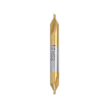 Drillpro 6pcs HSS Center Drill Bit 1/1.5/2/2.5/3/5mm 60 Degree Titanium Coated Countersink Drill Bit
