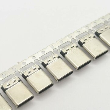 10PCS Type C 3.1 Splint Male 24p Splint 0.8 With Clamp Foot Riveting Shell Full Function