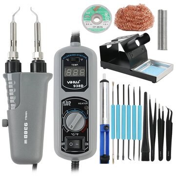 YIHUA 938D Electric Heating Tweezers Electric Heating Pliers Soldering Station for... (PLUG: USPLUG)