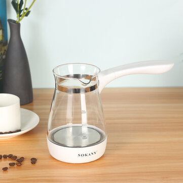 500ML Stainless Steel Heat-resistant Coffee Pot Non-toxic Eelectric Automatic Power-off Kettle