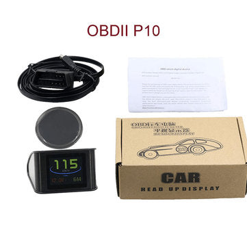 WiiYii HUD GPS OBD Digital Speedometer Car Speed Projector Computer Display Fuel Cons... (TYPE: P10)