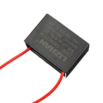 10pcs CBB61 450V 10uf Starting Capacitance AC Fan Capacitor CBB Motor Run Capacitor 450V 10F