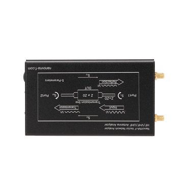 NanoVNA-F Portable Handheld Vector Network Analyzer SWR Meter 50KHz-1000MHz 4.3 Inch IPS TFT Digital