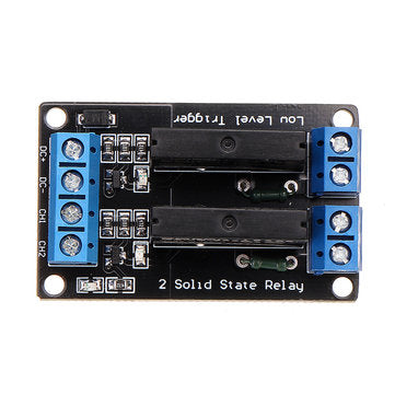 BESTEP 2 Channel 5V Low Level Solid State Relay Module With Fuse 250V2A For Auduino