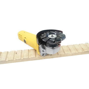 Drillpro Manganese Steel 90mm 12 Teeth Wood Carving Disc 22mm Bore Grinder Shaping Disc for 125 Angl