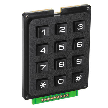 5pcs 12 Key MCU Membrane Switch Keypad 4 x 3 Matrix Array Matrix Keyboard Module Geekcreit for Ardui