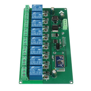 5V/7-28V Power Supply 8-way bluetooth Relay Module IoT Smart Home Mobile Phone APP Remote Control Sw