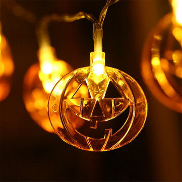 1.5M LED Pumpkin Fairy Lights Indoor/Outdoor Party Halloween Home Decor