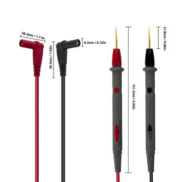 ANENG PT1008 20A 1000V Silicone Rubber Wire Retardant Gold Plated Sharp Needle Probe Digital Multime