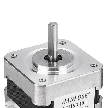 HANPOSE 17HS3401 34mm Nema 17 Stepper Motor 42 Motor 42BYGH 1.3A 28N.cm 4-lead for CNC 3D Printer