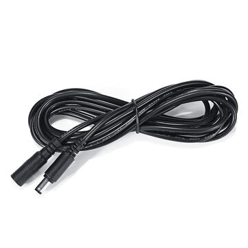 5Pcs 5M DC 12V Power Extension Cable Cord 5.5x2.1mm Plug Wire for CCTV Camera