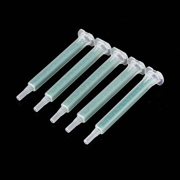 5Pcs/set 50ml 4:1 AB Glue Tube Dual Glue Cartridge Two Component Dispenser Tube with Mixing Tube Mix