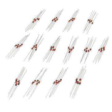 700Pcs 1/2W 0.5W 3.3-30V Regulator Zener Diode 14 Values Assorted Assortment Set DIY Electronic Comp