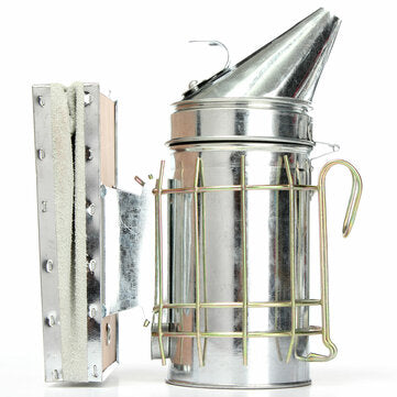 Stainless Steel Bee Hive Smoker Large Beekeeping Equipment With Hanging Hook
