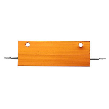 RX24 100W 50R 50RJ Metal Aluminum Case High Power Resistor Golden Metal Shell Case Heatsink Resistan