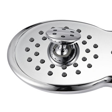 4-way High-Pressure 9.5 Inch Rainfall Shower Head Trident Shape Massage Top Spray Showerhead