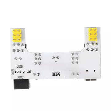 5Pcs MB102 2 Channel 3.3V 5V Breadboard Power Supply Module White Breadboard Dedicated Power Module