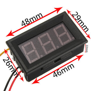 Mini Digital Volt Meterr Red Led Panel Meter DC 0V To 99.9V