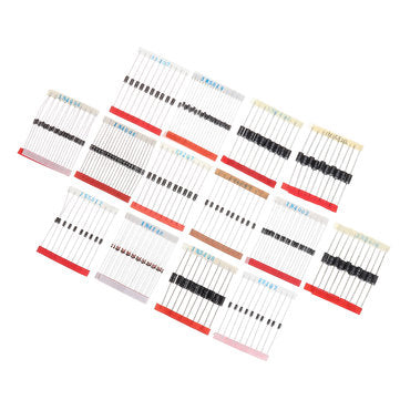600pcs Fast Switching Schottky Diode Assorted Kit 1N4001 1N4004 1N4007 1N5408 UF4007 FR207 1N5817 1N