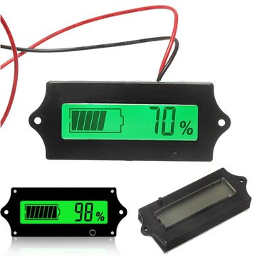 5pcs GY-6A 12V 24V 36V 48V Lead Acid Battery 2-15S Lithium Battery Capacity Indicator Voltmeter