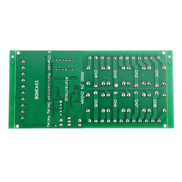 DC 12V 8 Channel Multifunction Timer Delay Relay Board Timing Loop Interlock Self-locking Momentary