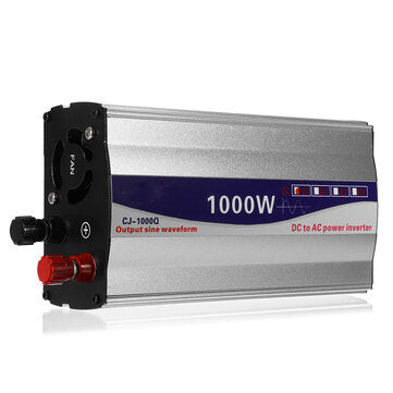 1000W Peak 12V / 24V to 220V Pure Sine Wave Inverter Power Inverter Voltage C... (VOLTAGE: 24V-220V)