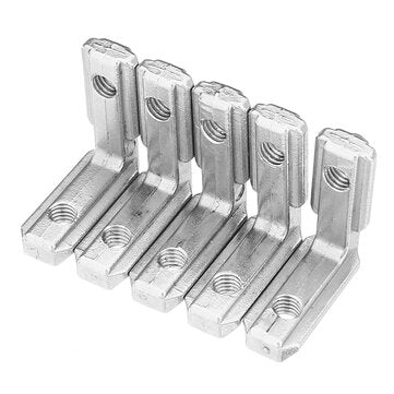 Suleve LJ20 5Pcs T Slot L Shape Inside Corner Connector Joint Bracket for 2020 Series Aluminum Pr