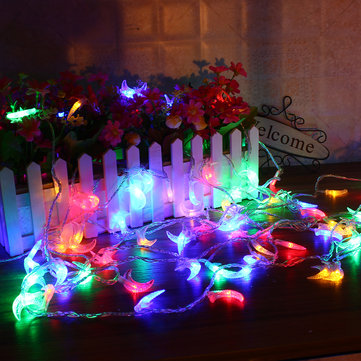 Battery Operated 6M Moon Shape Warm White Colorful 40 LED String Fairy Light W... (COLOR.: COLORFUL)