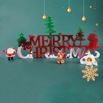 Merry Christmas Silicone Jewelry Casting Mold Resin Epoxy Mould Craft Decor Tool For Home Decoration