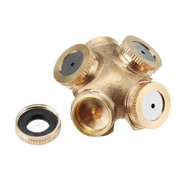 Drillpro 14x1.5 Internal Thread All Brass Four Agricultural Spray Nozzle For Gardening Irrigation