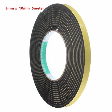 50003x10mm Black Single Sided Self Adhesive Foam Tape