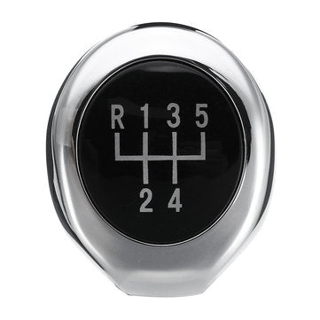 Car 5/6 Speed PU Leather Matte Silver Gear Shift Knob for BMW 1/3/5/6 Series X1 X... (SPEED: 5SPEED)