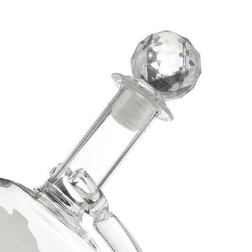 1L Whiskey World Globe Glass Crystal Decanter Liquor Spirits Bottles Gift