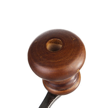 Retro White Ceramic Manual Coffee Bean Grinder Wooden Nut Mill Cafe Hand Grinding Tool