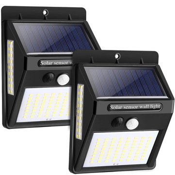 100 LED Solar Light PIR Motion Sensor Safety Outdoor Garden Wall Light