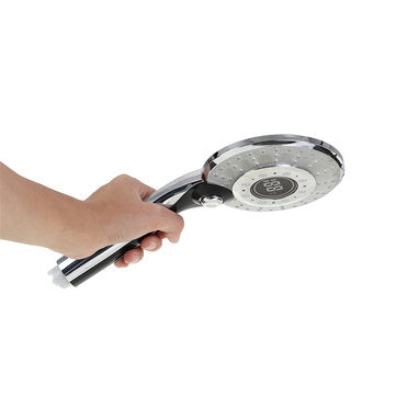 Bakeey LED Light LCD Display Third Gear Water Flow Self Illumination Temperature Control Shower Head
