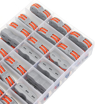 48Pcs Electrical Wiring Household 2PIN Docking Connector Electrical Connectors Wire Terminal Block U